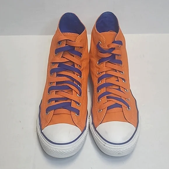 Orange and Blue Flip Down Converse - Picture 2 of 9